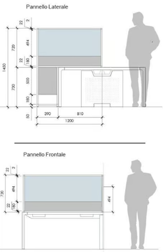 CARING MORE B - Glass and aluminium desktop partition by ESTEL GROUP - view 3